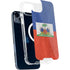 Haiti Flag Distressed iPhone 15 Plus MagSafe Case